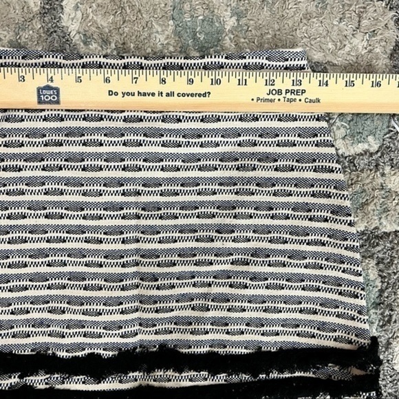 Lush Womens Pencil Skirt White Blue Geometric Side Zipper S - Picture 5 of 9